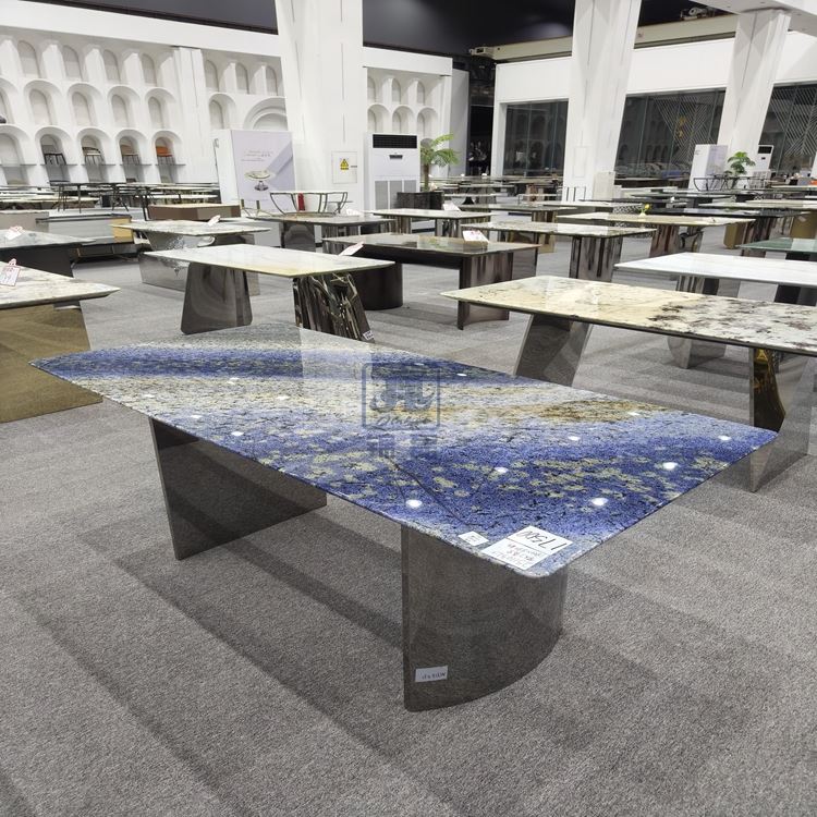 Blue Granite Dining Table