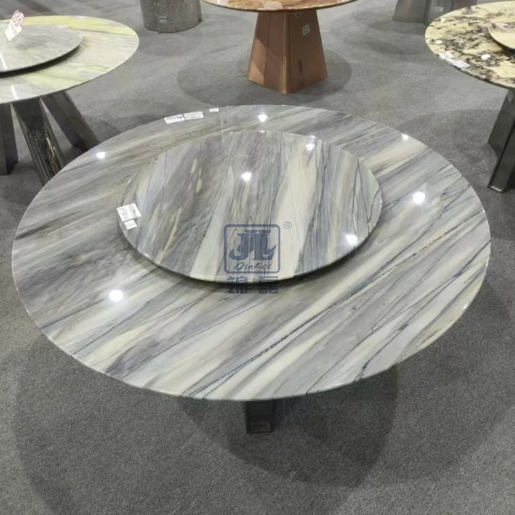 Blue Marble DiningTable Set For 8