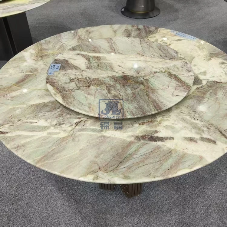 Marble Top Round Dining Table For 8